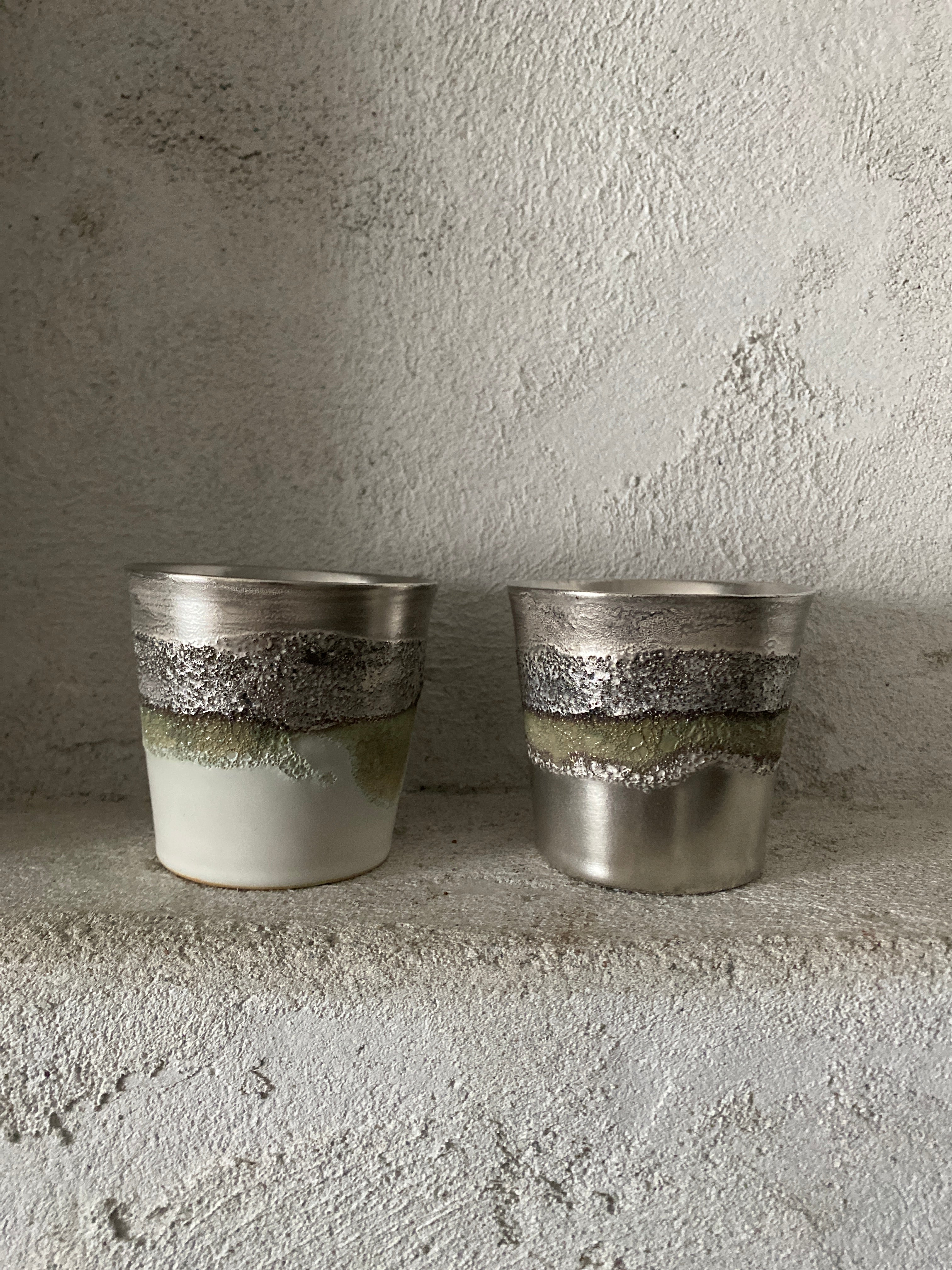 Ryuta Fukumura 103-6 Ash-covered sake cup