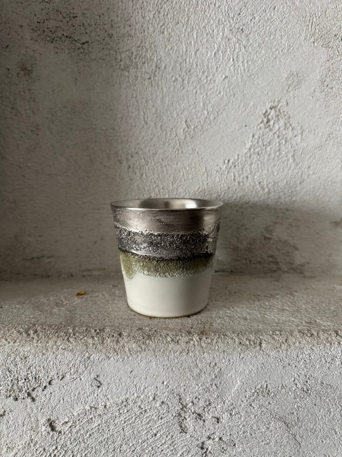 Ryuta Fukumura 103-6 Ash-covered sake cup