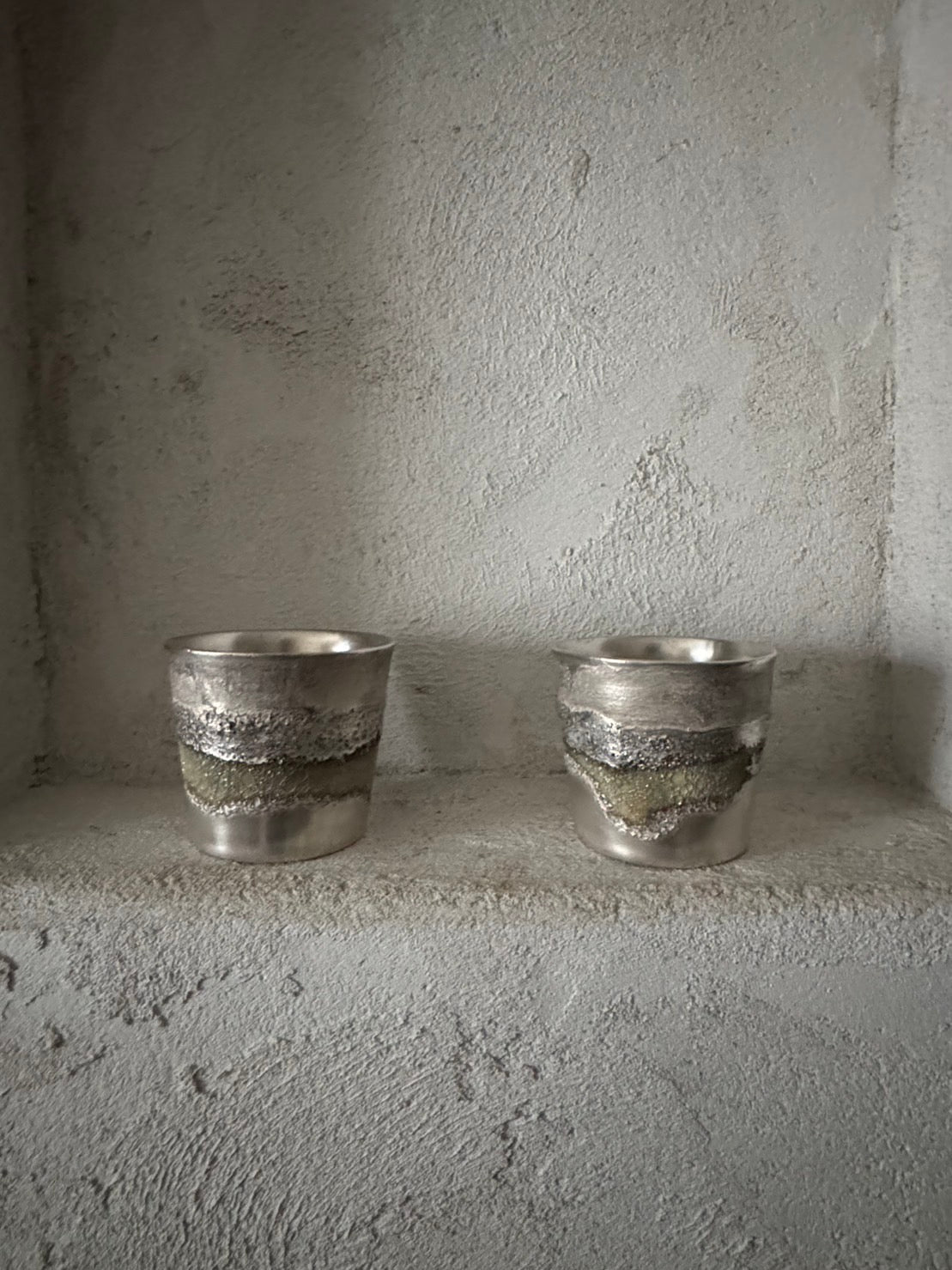 Ryuta Fukumura 103-6 Ash-covered sake cup